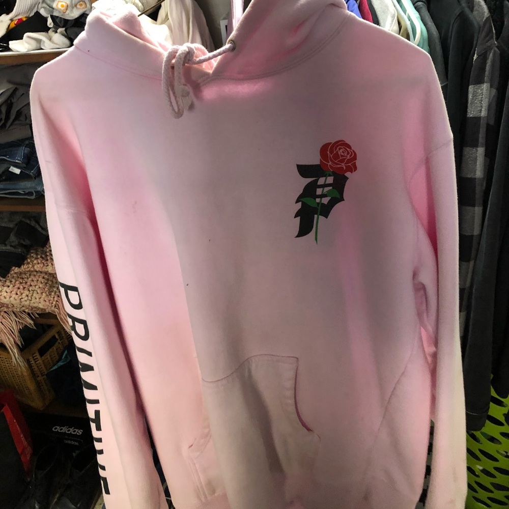 Pink hoodie